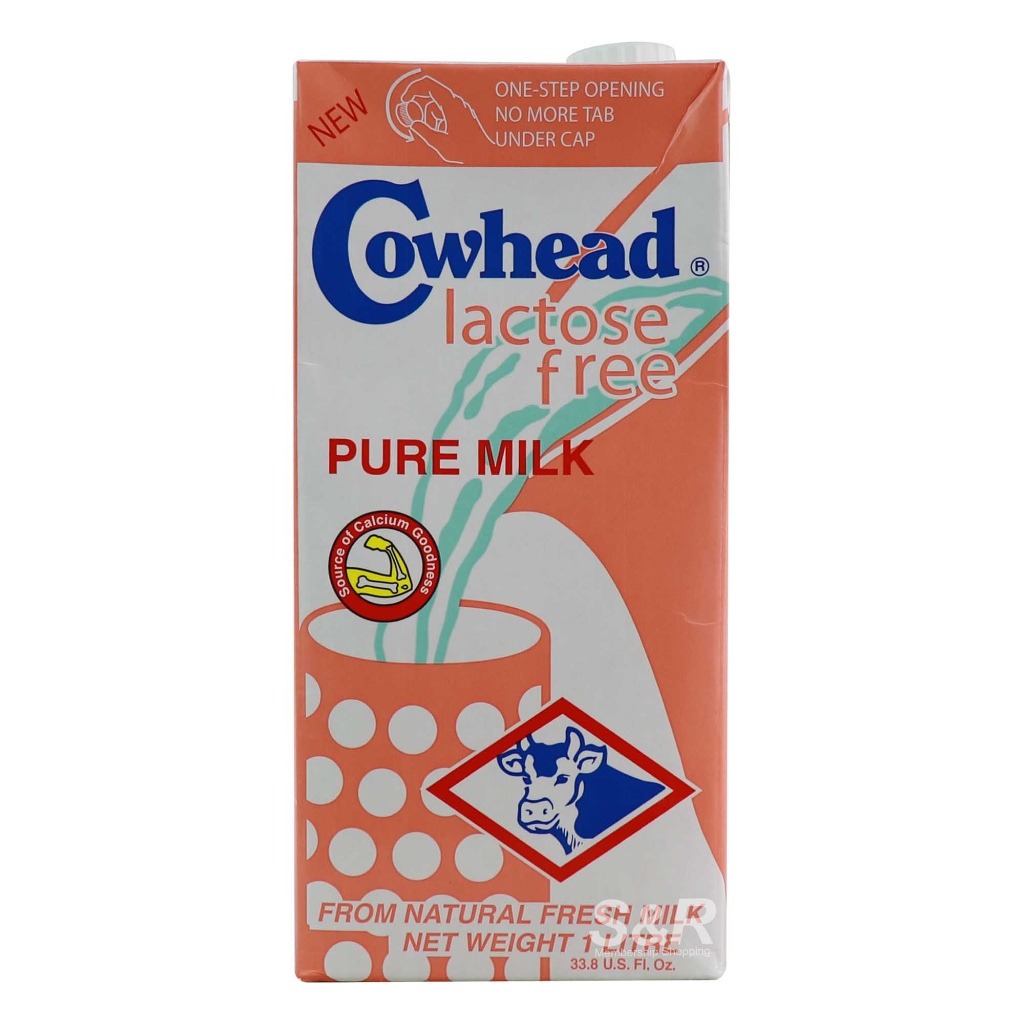 Cowhead Lactose Free Pure Milk 1L